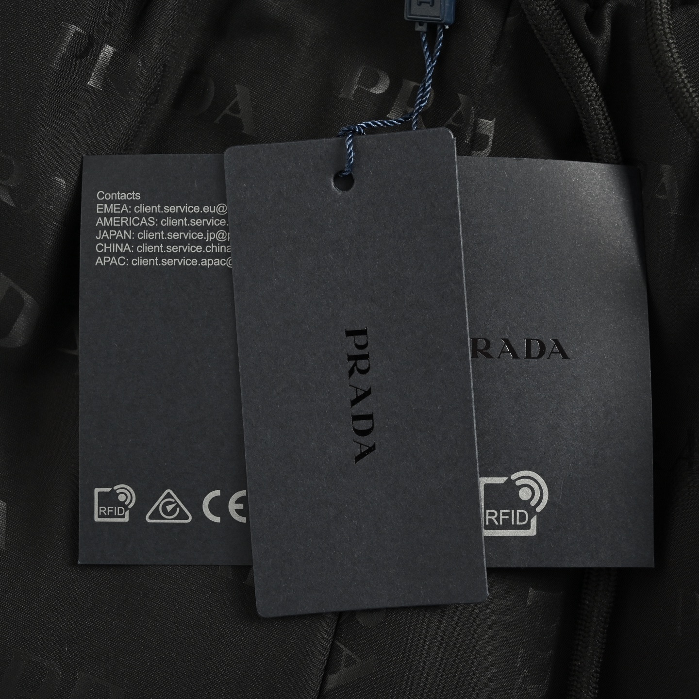 Prada 25ss all-over logo beach shorts