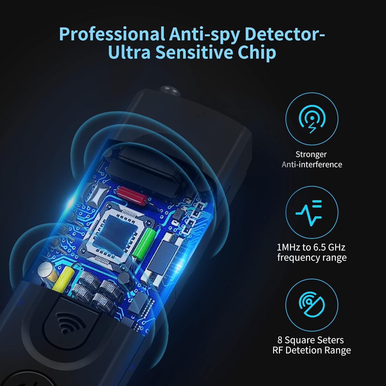 🔥Last day to get50% off🔥Hidden Camera Detector - Pocket Anti-spy / Bug Sweeping Listening Device🔍
