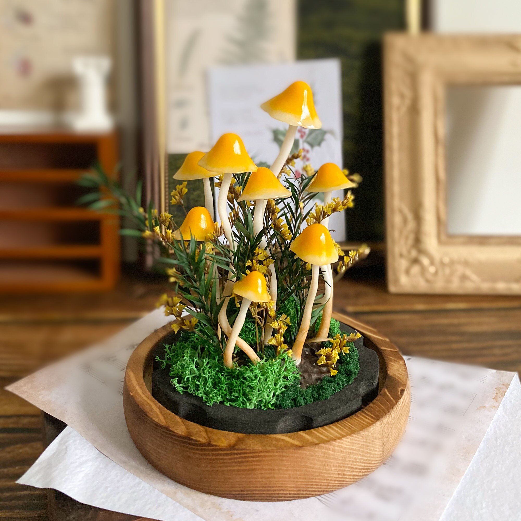 🔥HOT SALE 50% OFF🔥Handmade Enchanted Mushroom Forest Night Light