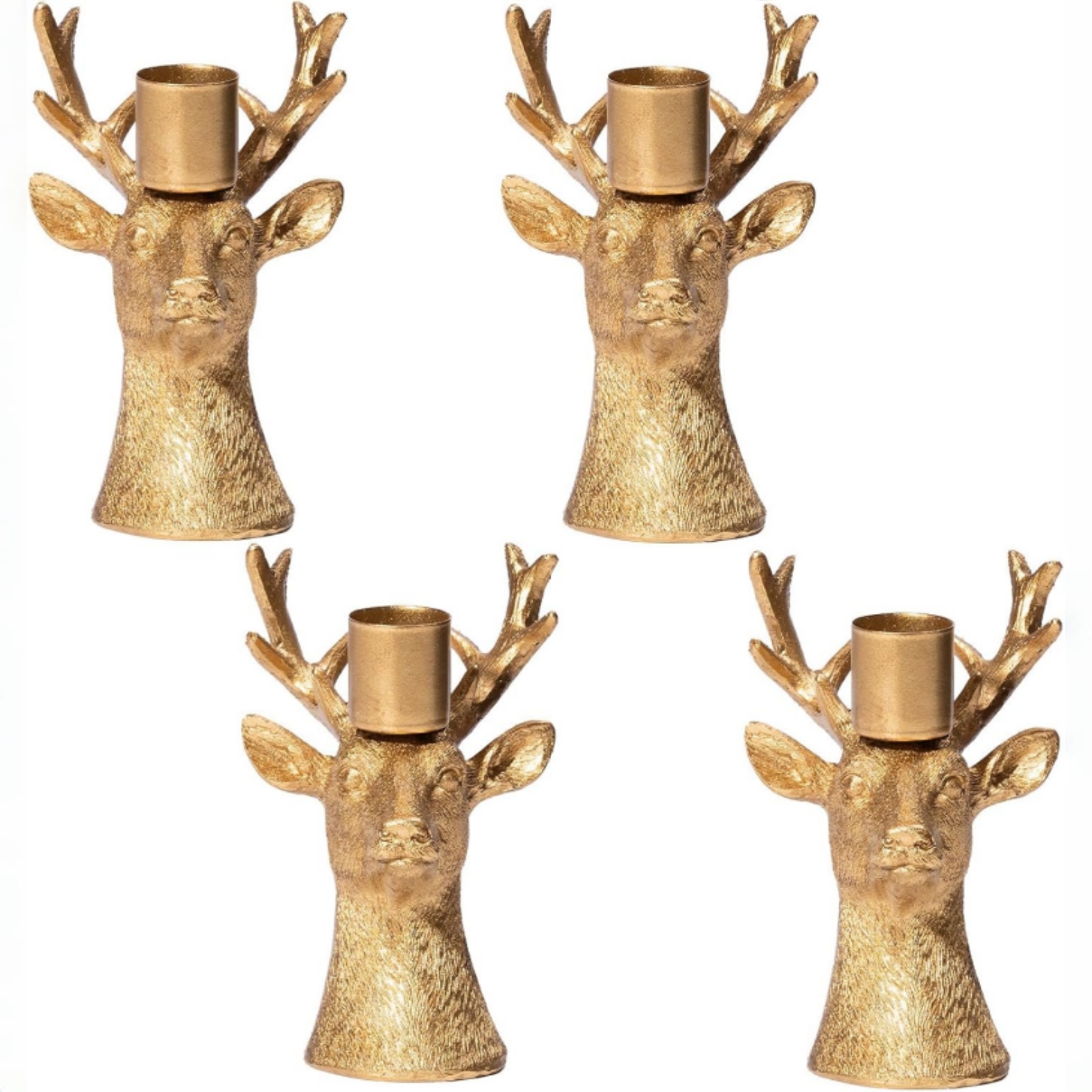 On Sale🔥Set of 4 pcs Christmas Reindeer Candle Holder