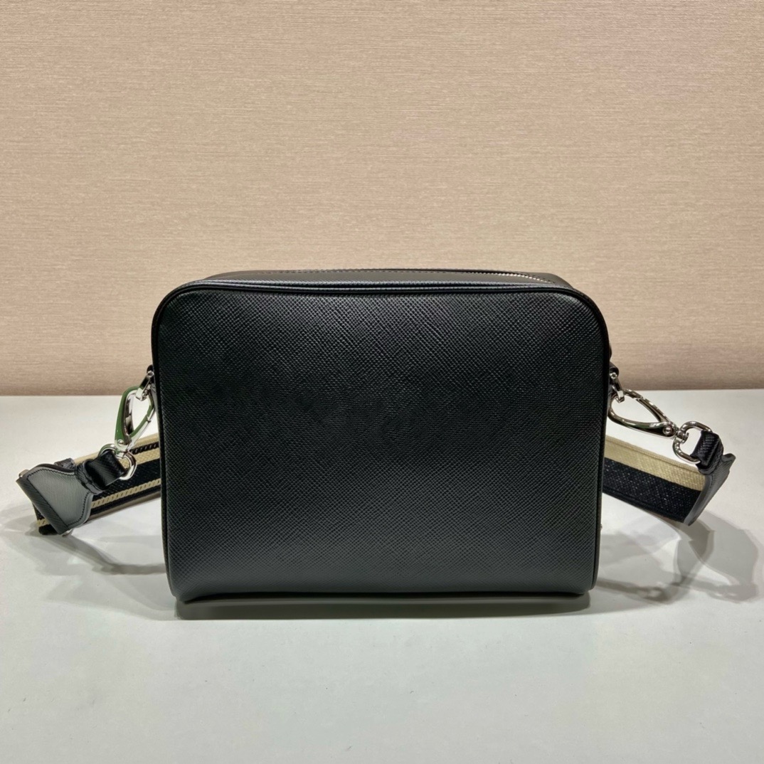 Prada Embroidered Ribbon Men's Crossbody Bag 2VH152