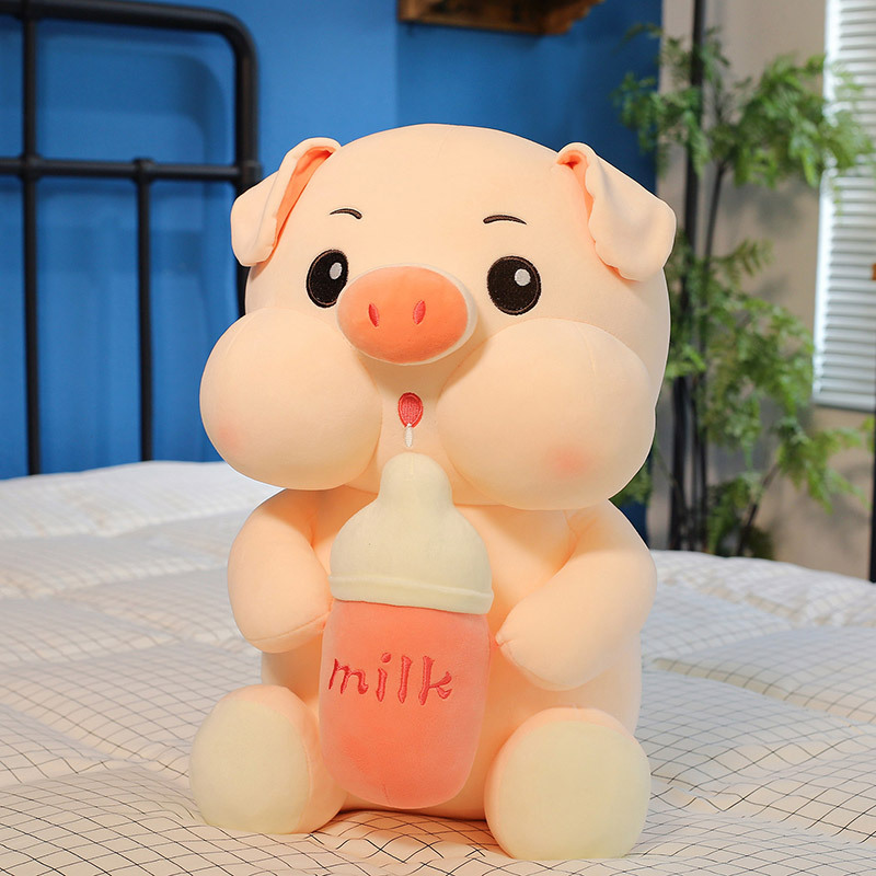 🔥ON SALE🔥Baby Pig Drinking Milk Plushies Doll Pillow-🎁Buy 2 Free Shipping