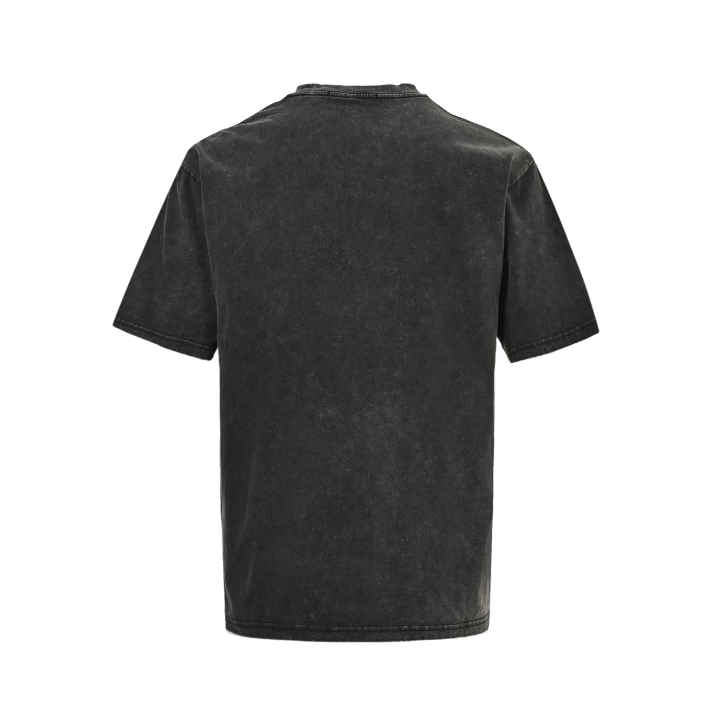 Louis Vuitton 25ss embroidered lettering washed distressed short sleeves