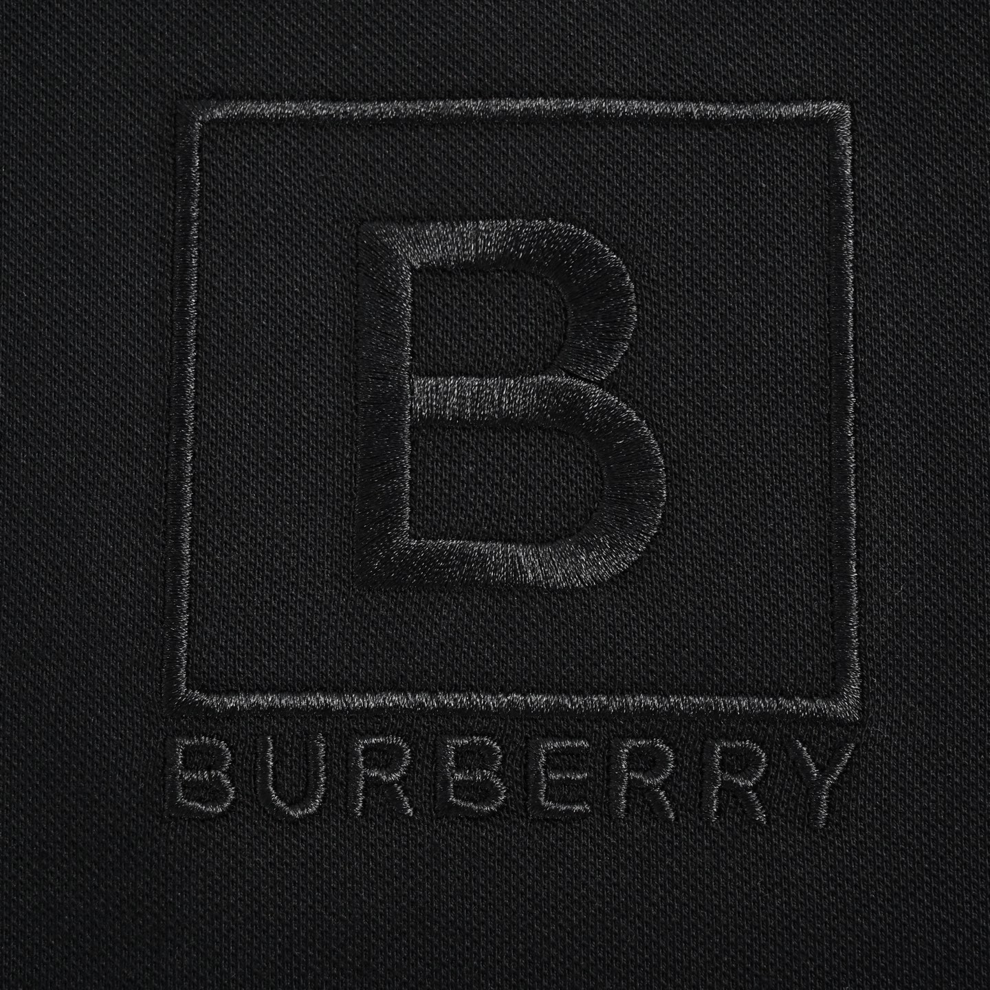 Burberry B logo embroidered Polo short sleeve