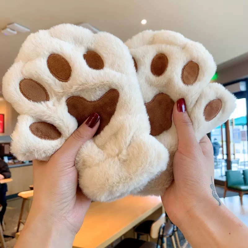 🔥ON SALE🔥Cute Cat Paw Furry Gloves