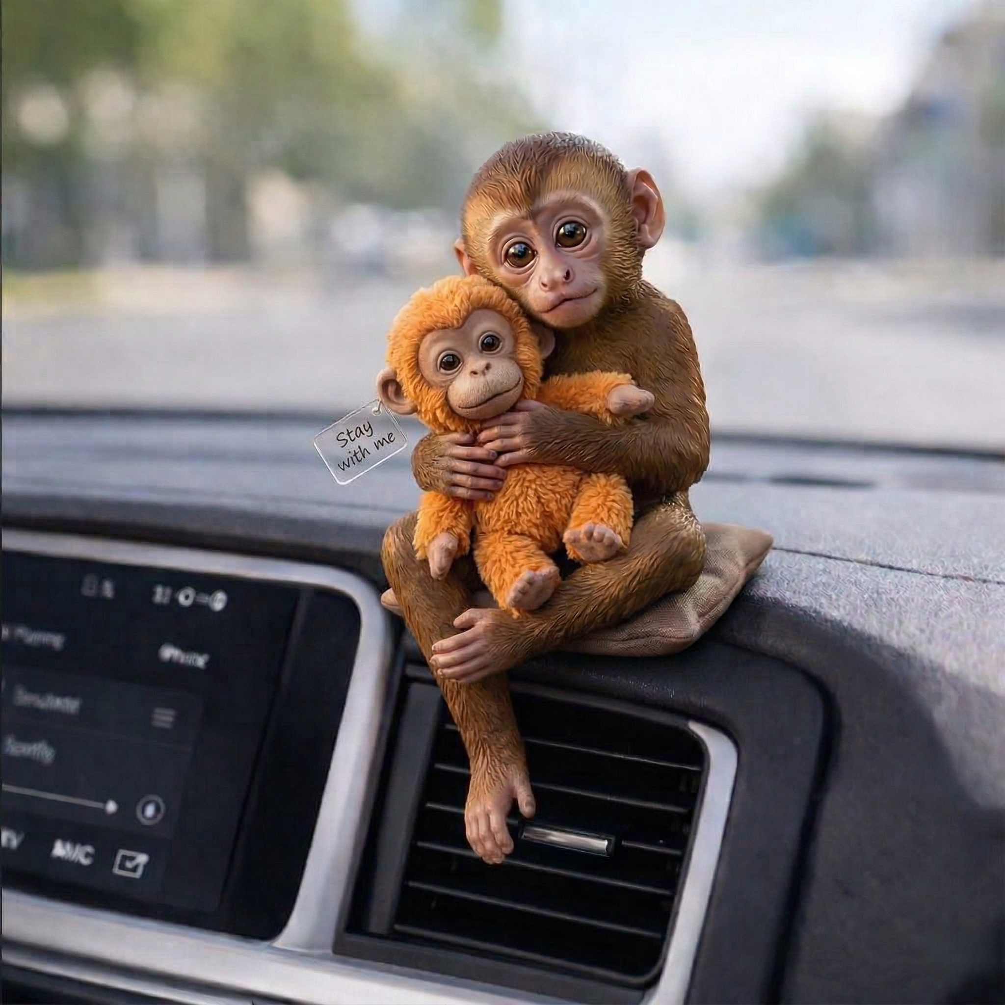 Ichikawa City Zoo Punch Japanese Macaque Resin Desk Companion Figurine