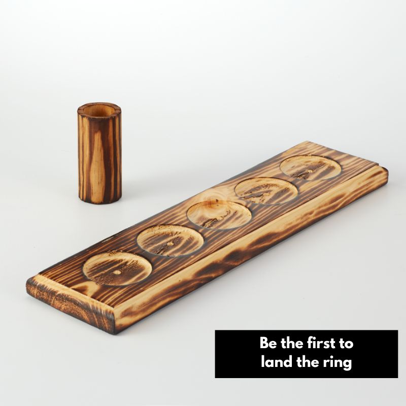 🔥Last Day Promotion - 50% OFF🔥 Wooden Ring Toss With Shot Ladder Bundle Game --Buy 2 Get 10% OFF Free Shipping
