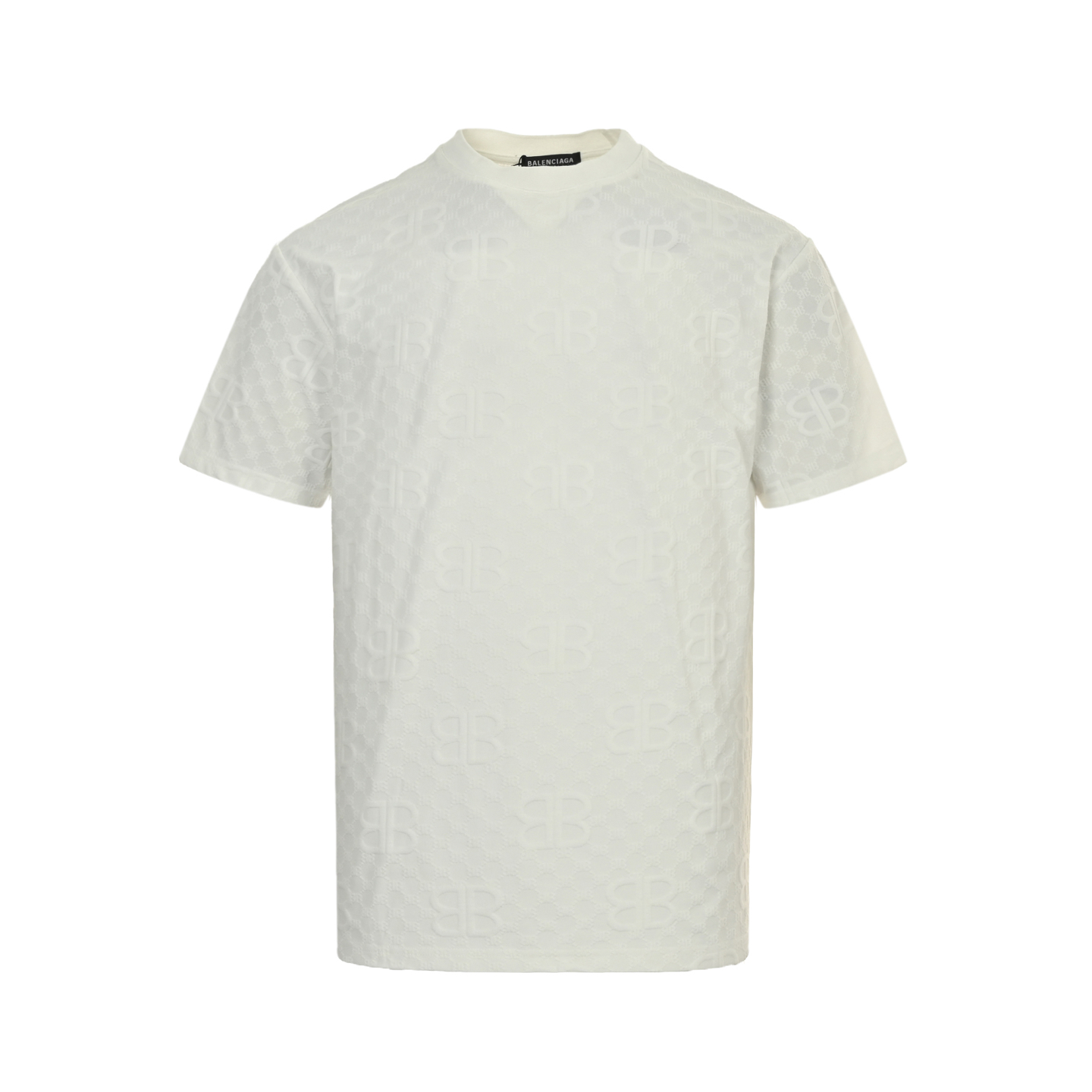 Balenciaga 25ss dark pattern full print double B jacquard short sleeve