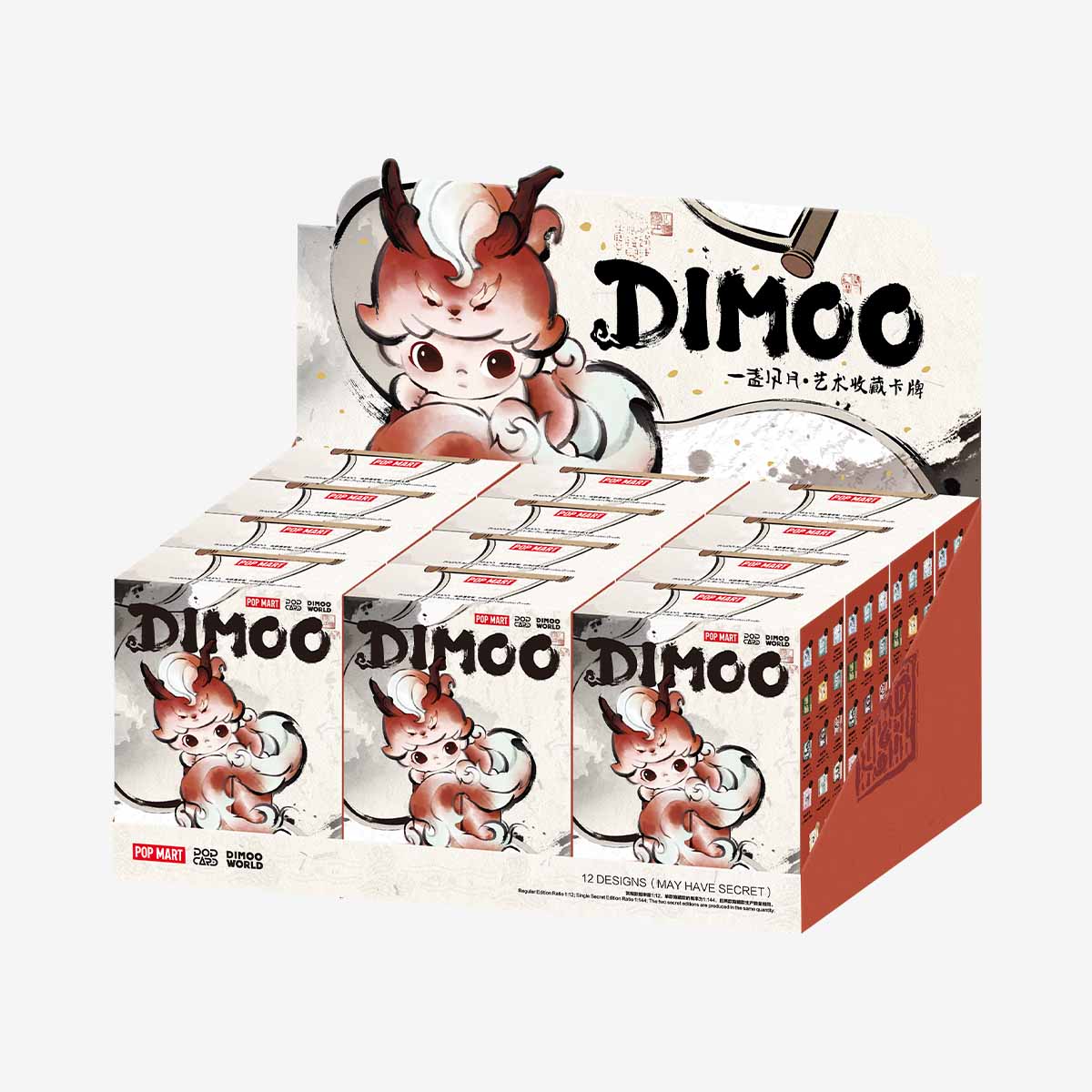 POP MART DIMOO Stories in the Cup Series Figures Art Collection Cards