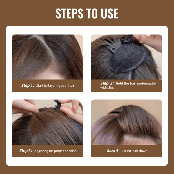 Invisible Fluffy Hair Clip