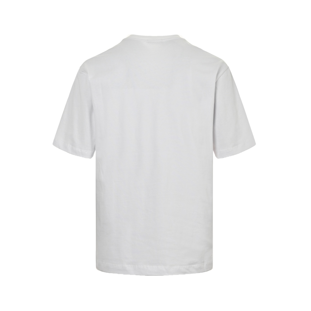 Balenciaga 24ss mottled distressed letter logo short sleeves