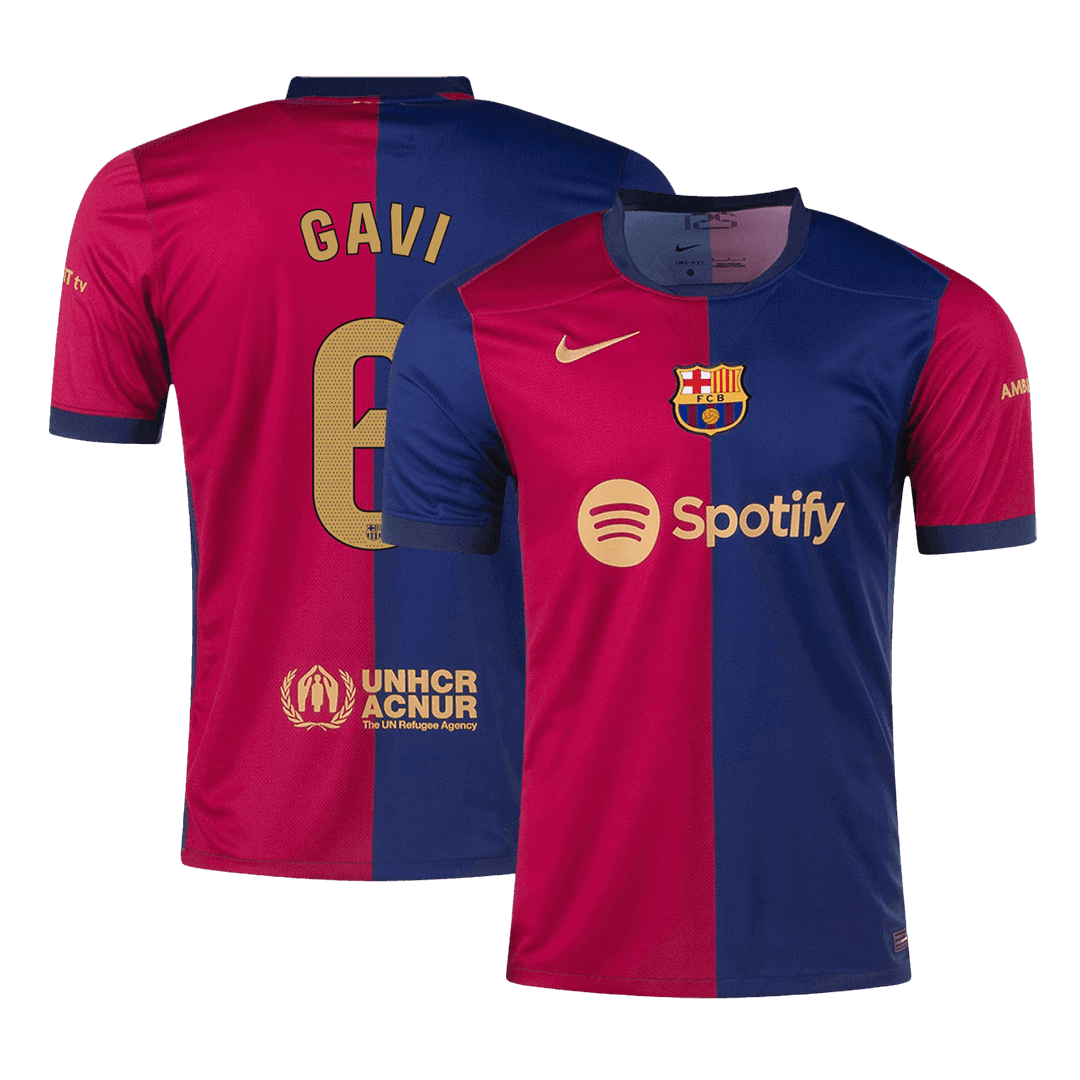 GAVI #6 Barcelona home football shirt 2024/25