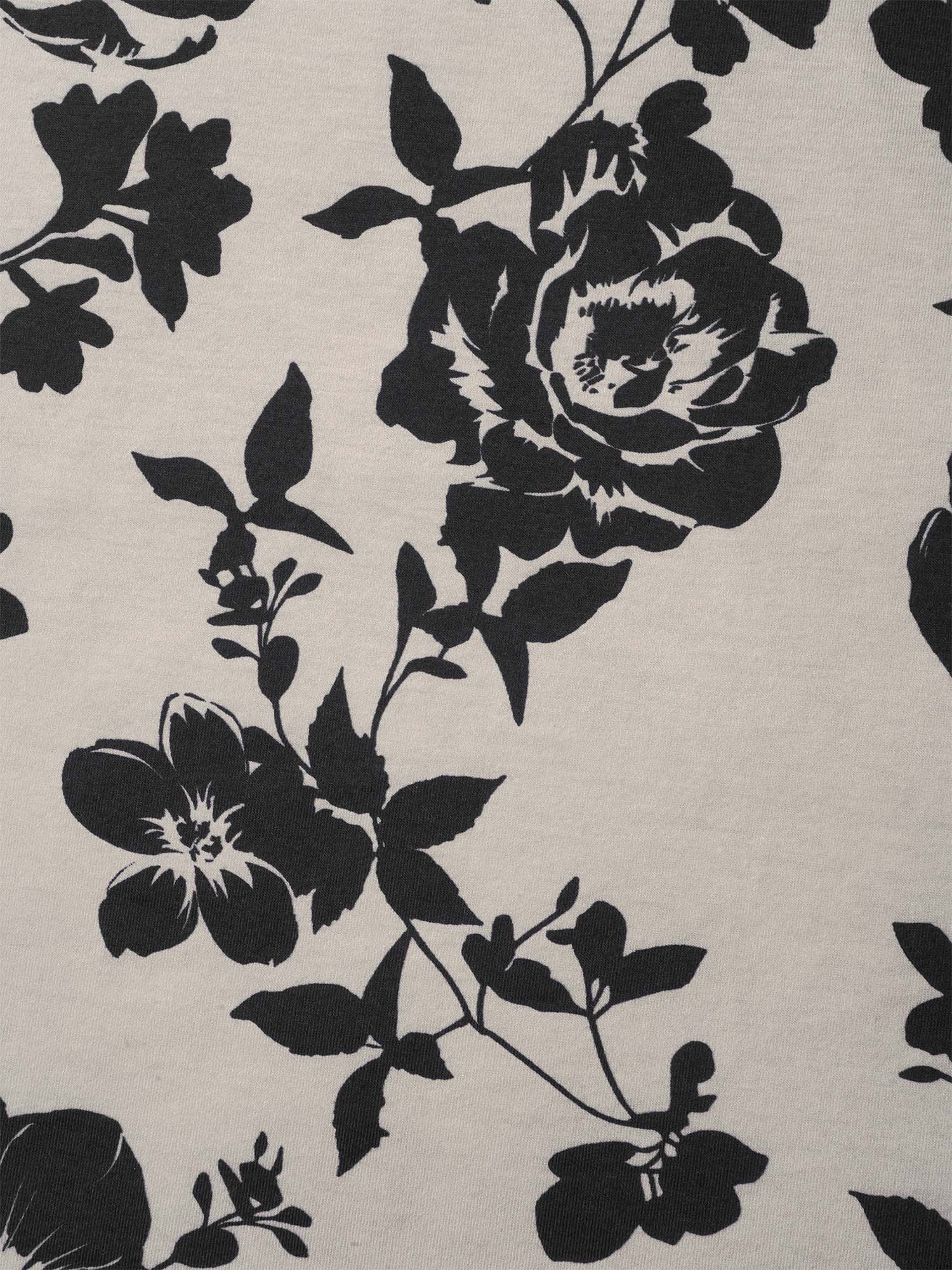 Rosy Print Neck-Tie Fitted Vest