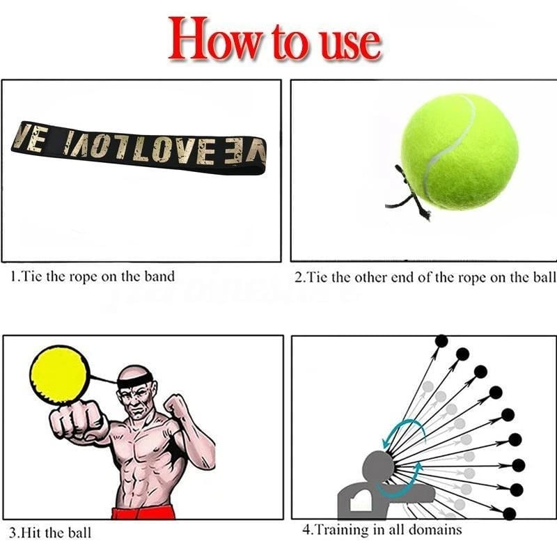 (Tiktok Hot Sale Now💥) Boxing Reflex Ball Headband 🔥Buy 5 get 20% OFF!
