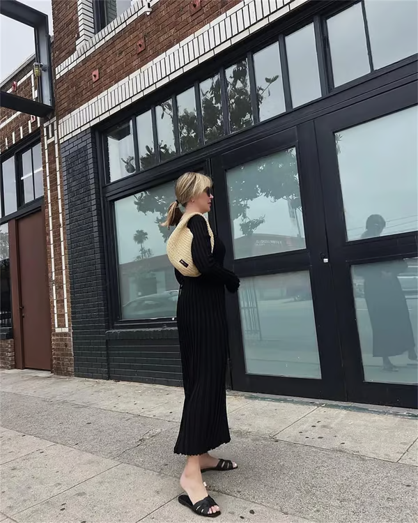 😍Hot Promotion 49% OFF🔥2024 Fall New Sleeved Knit Midi Dress