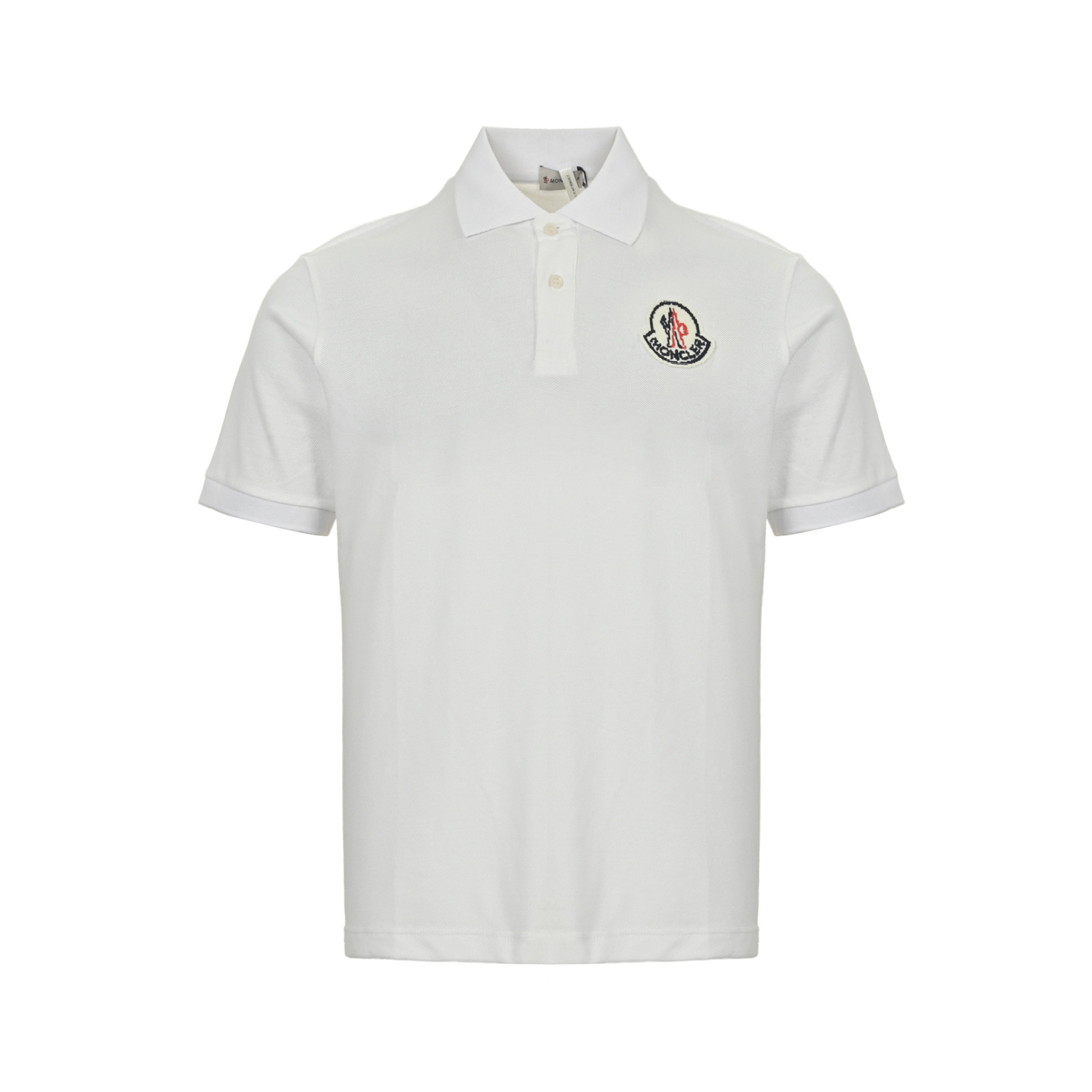 Moncler 25ss embroidered logo polo short sleeve