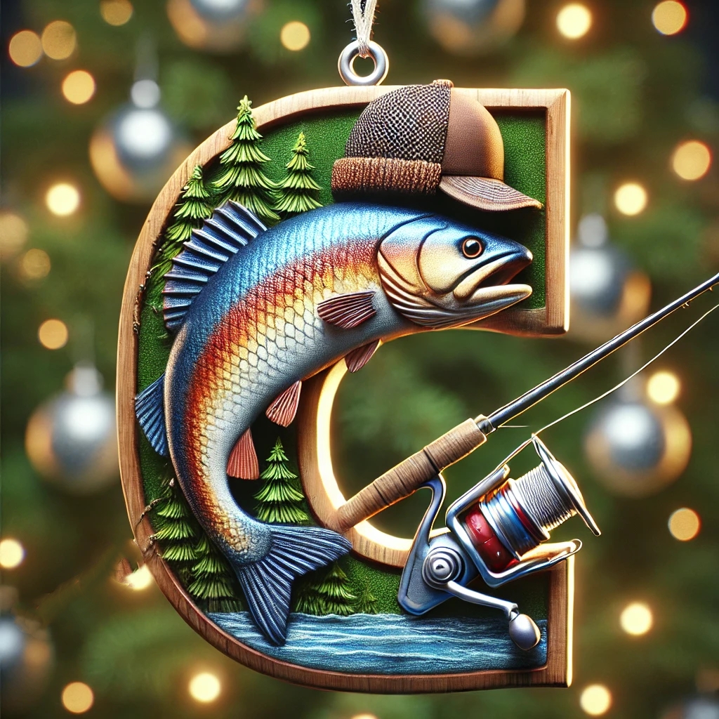 🎣Fishing Letter Ornaments