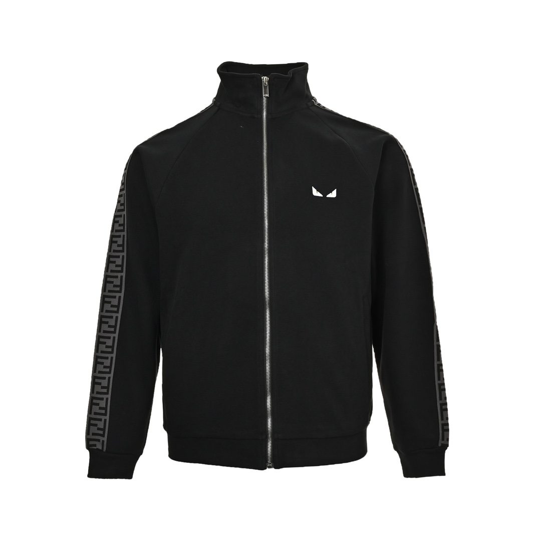 Fendi 24Fw small eye embroidery double F ribbon sports suit jacket