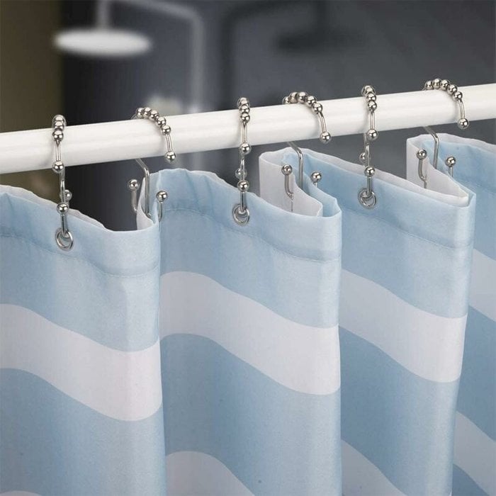 (🔥Summer Hot Sale- 49% OFF)Stainless Steel Shower Curtain Hook, 6 PCs/Set, Buy 2 Get Extra 10% OFF