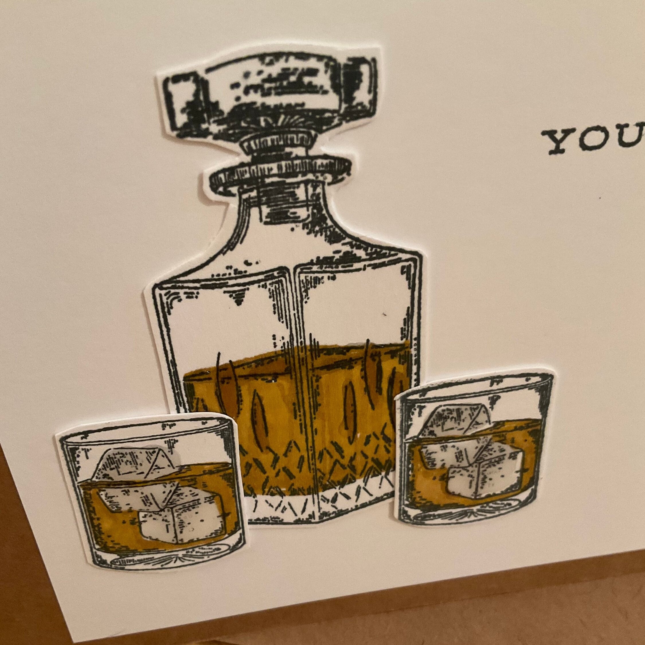 You're Top Shelf Funny Birthday Card | Gifts for people who like whisky