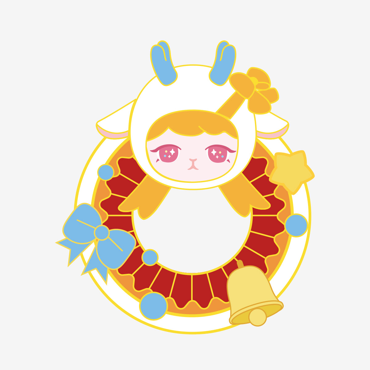 POP MART Bunny Christmas Series-Badge [1 Blind Box]