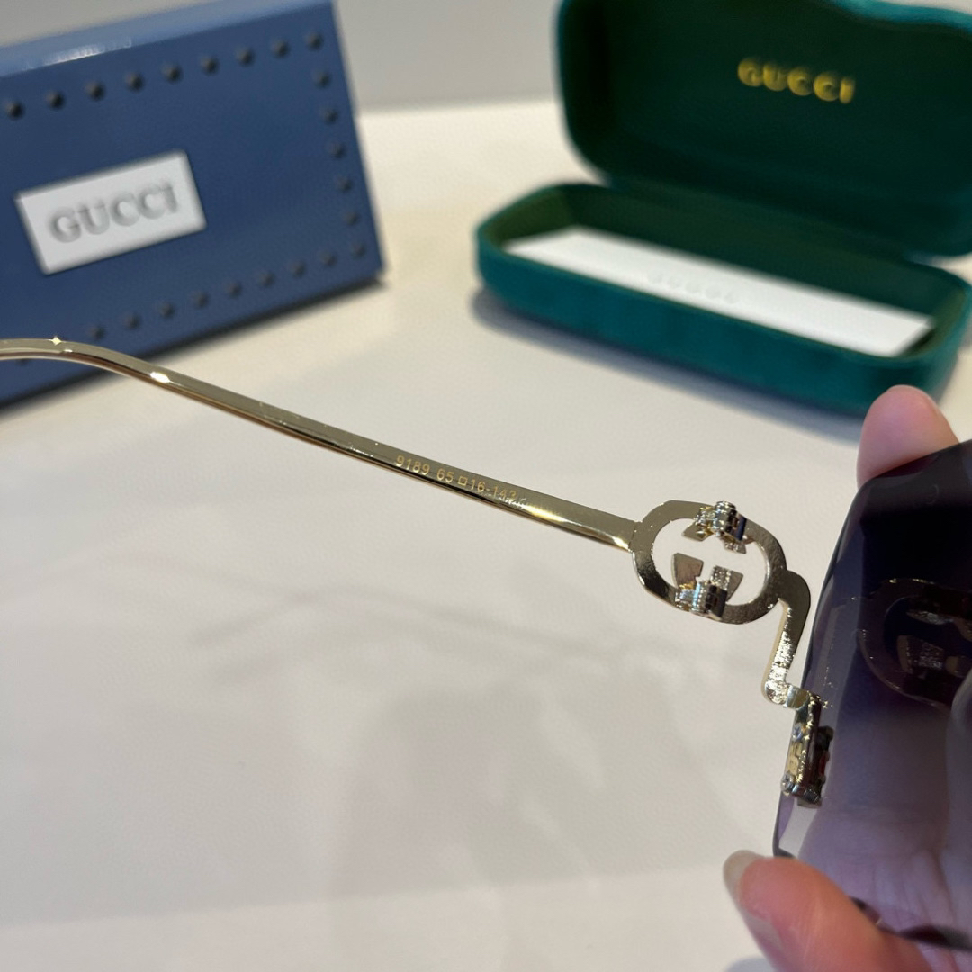Gucci rimless sunglasses