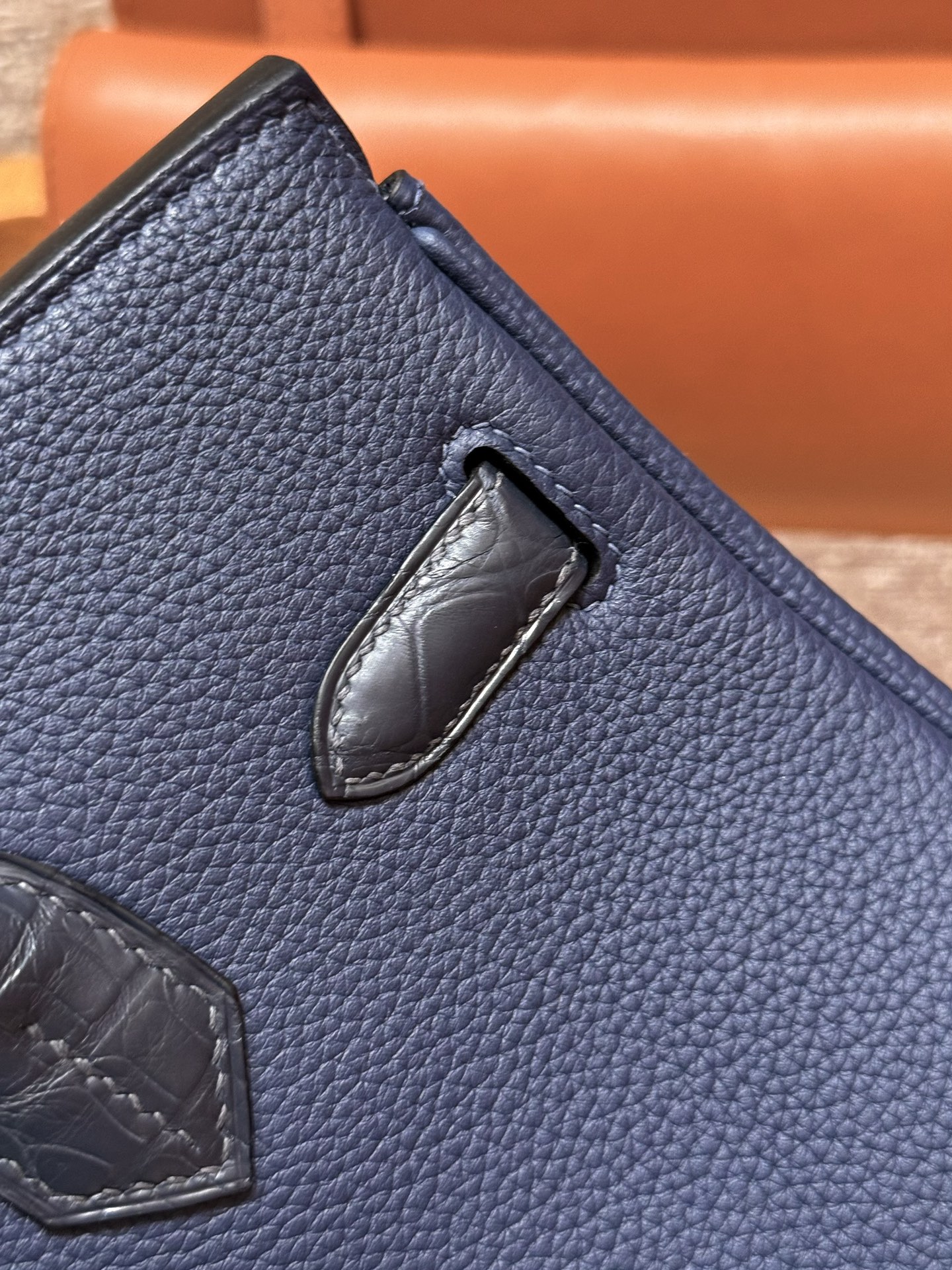 Hermès Birkin Touch 73Blue saphir (Handmade to order)