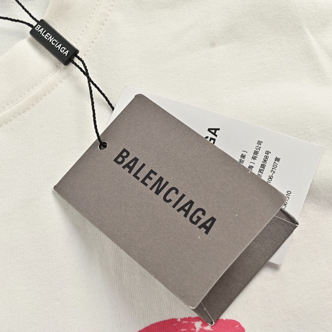 Balenciaga 24ss sunset tower coconut tree print short sleeve
