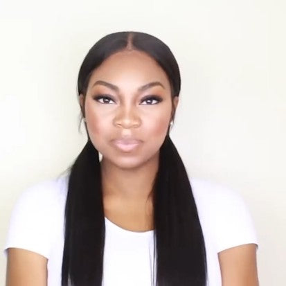 New Natural nape area straight Wig