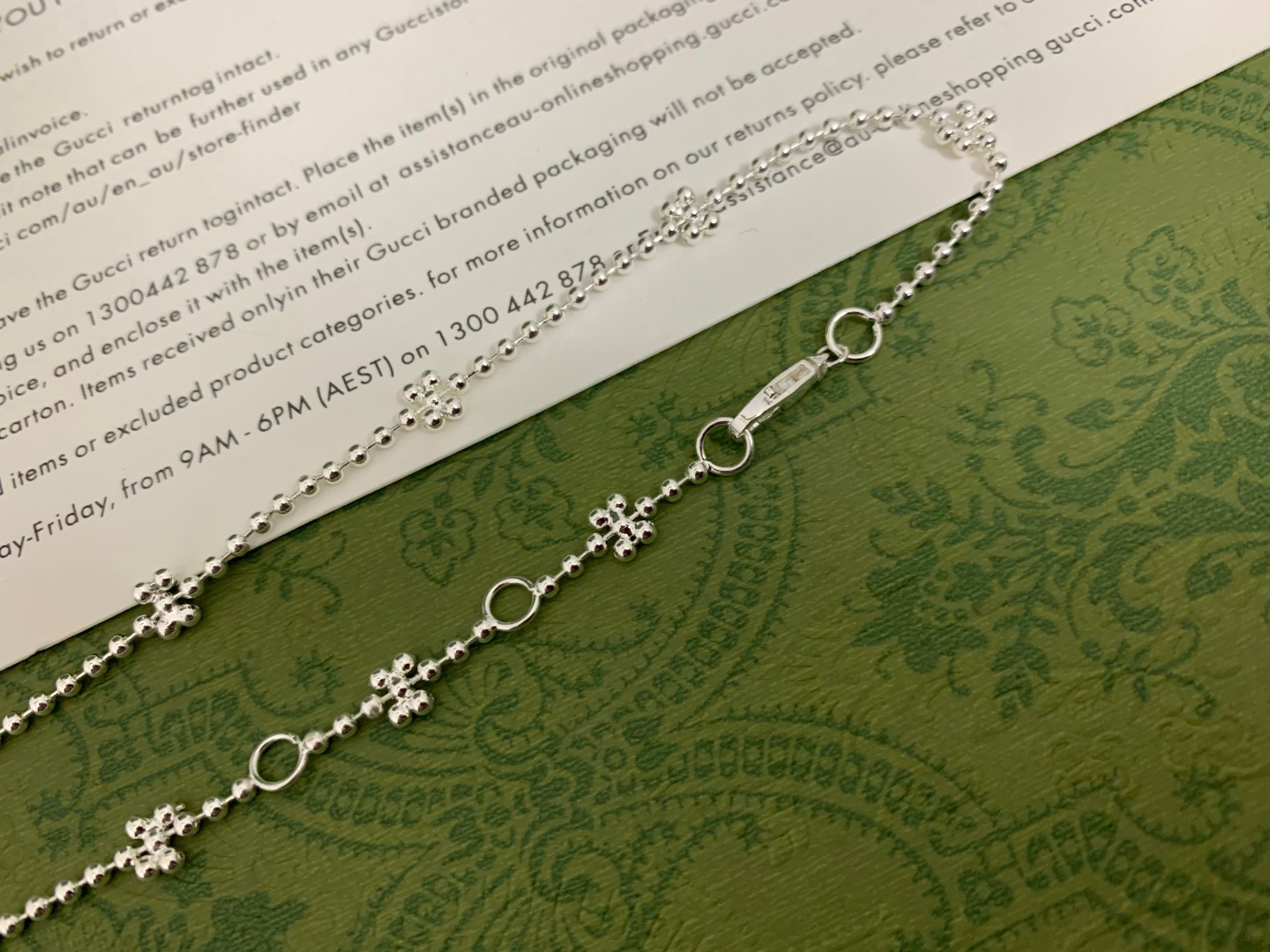 Gucci GG Snowflake Necklace