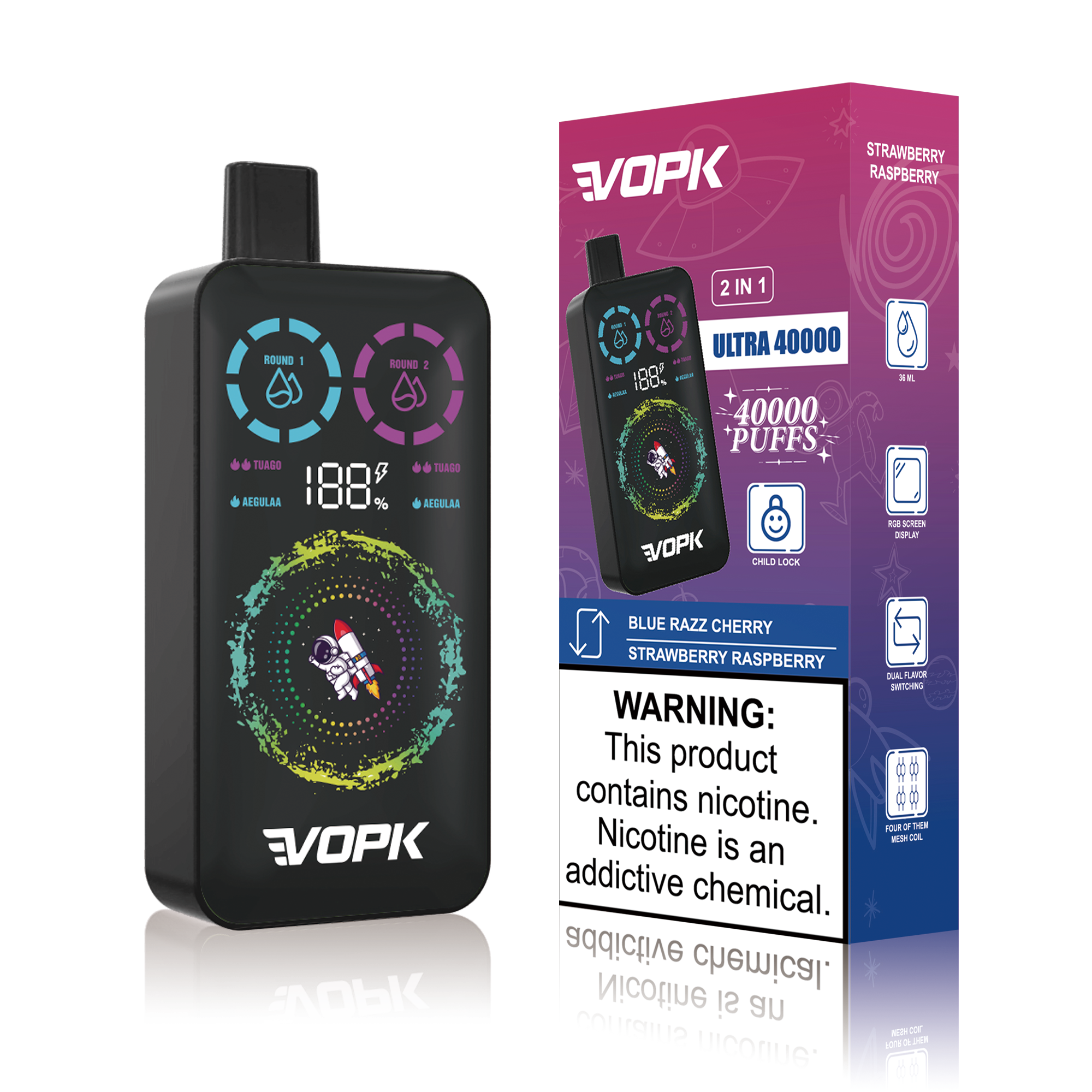 ULTRA 40000 Puffs - Double Taste Disposable Vape