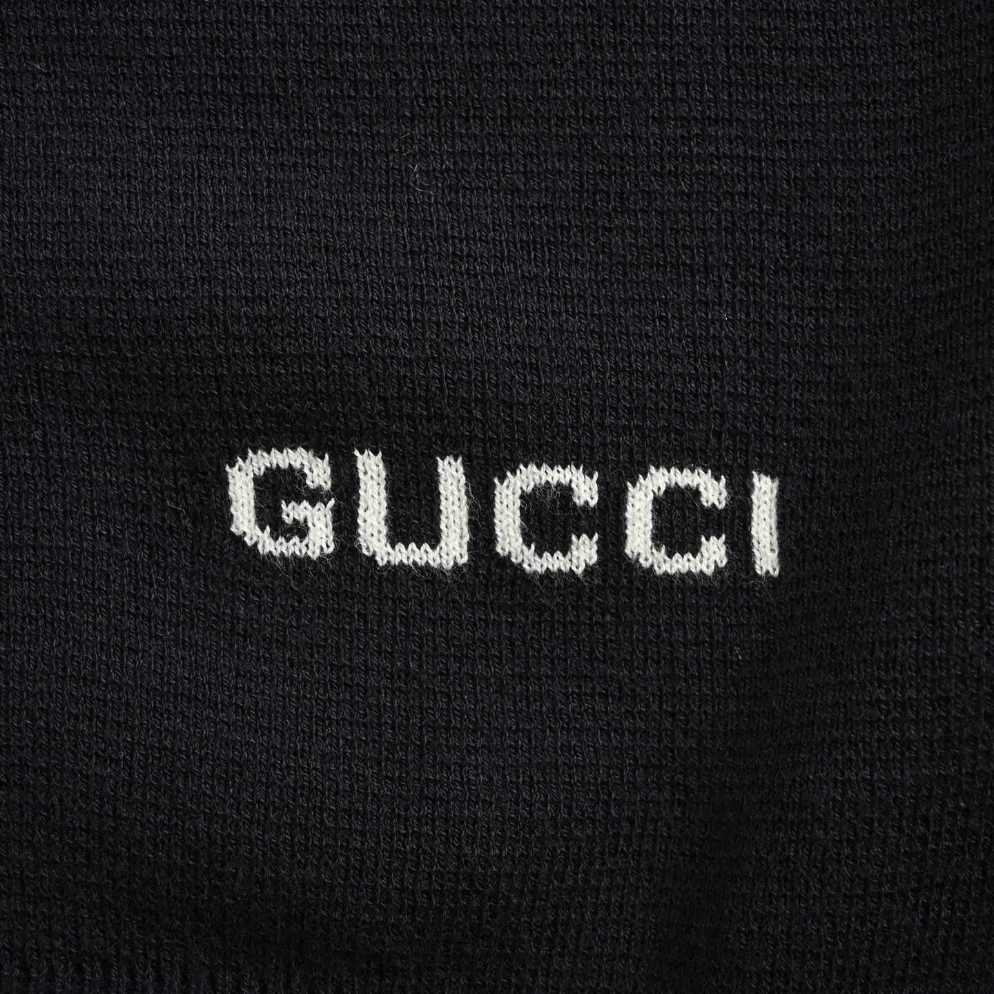 Gucci 25Fw hem intarsia knit crewneck sweater