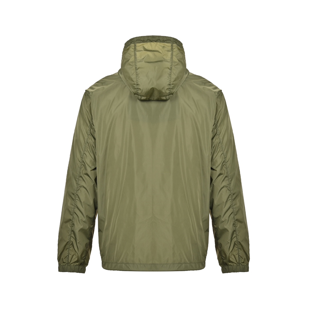 Prada 24ss camping style zip-up nylon hooded jacket