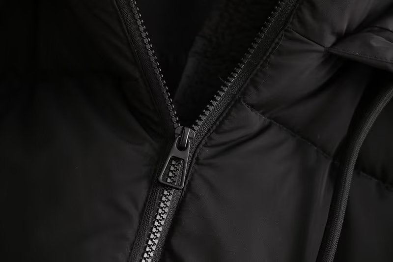 Short down Coat Women Hooded Cotton Coat Jacket