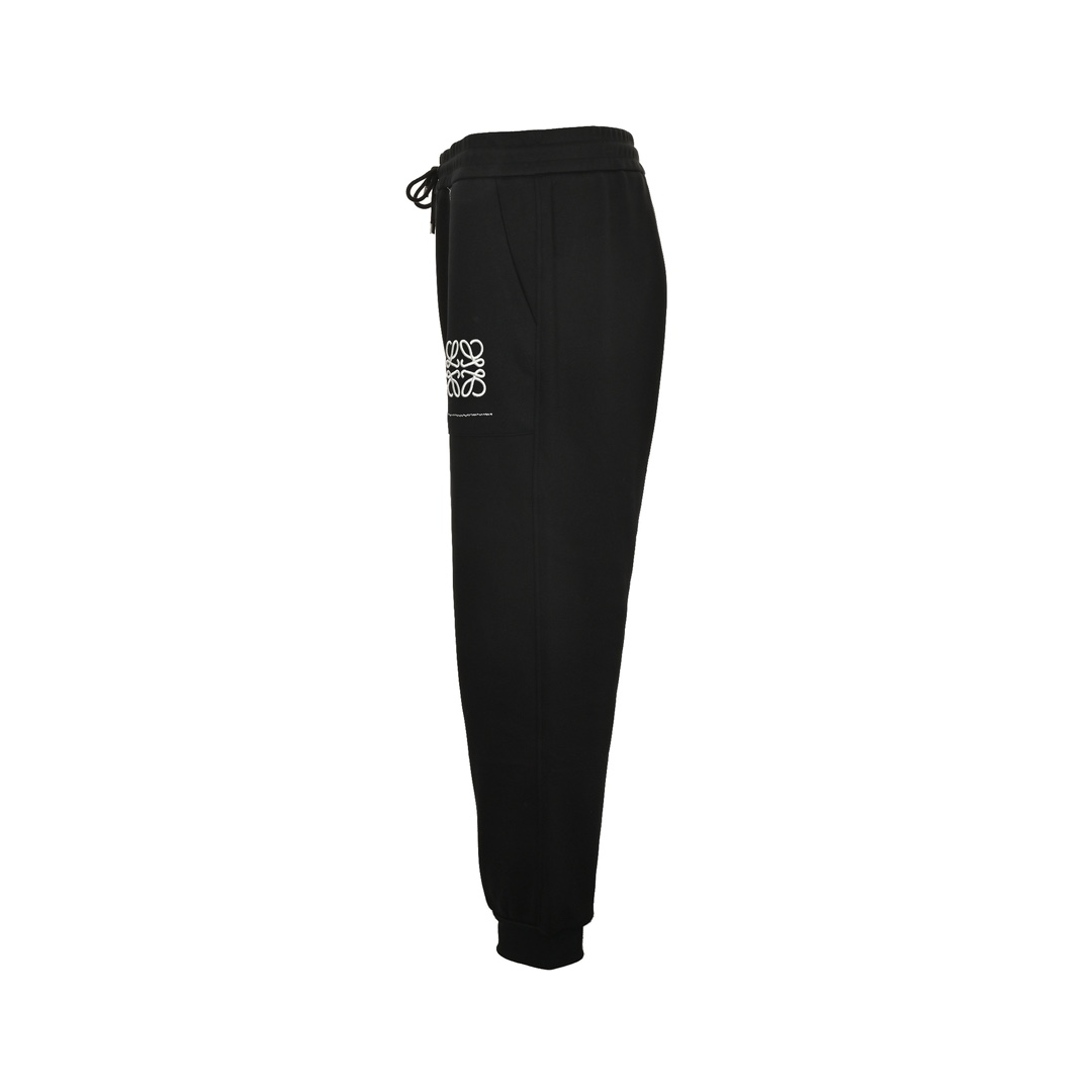 Loewe 24Fw embroidered logo fleece trousers