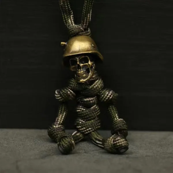 🔥Last Day Promotion-50% OFF🔥Skeleton Soldier Paracord Keychain