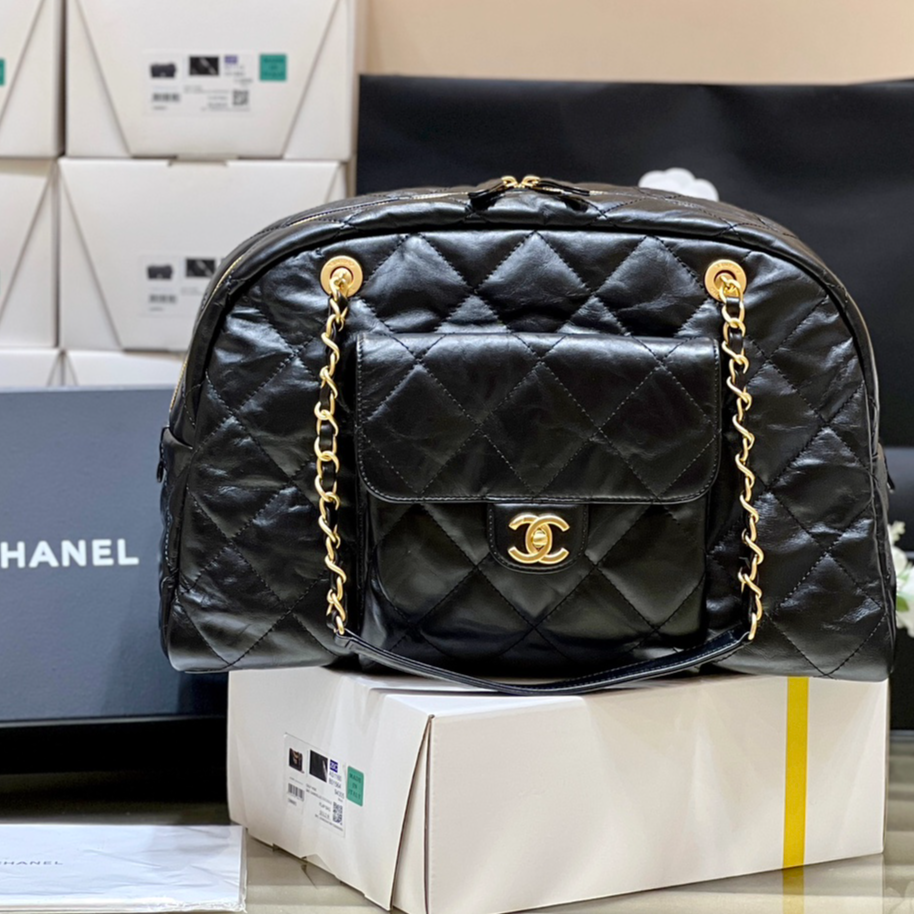 Chanel 24A Haute Couture Collection MAXI Bowling Bag AS4812