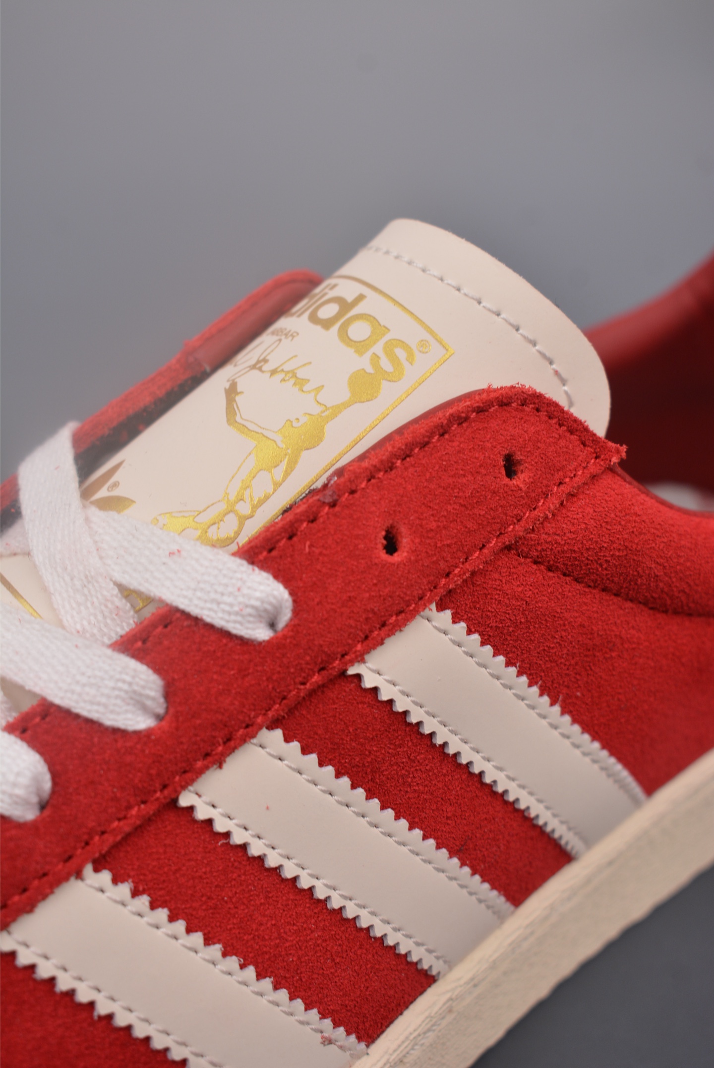 Adidas originals JABBAR LOW red beige white gold label JI3431