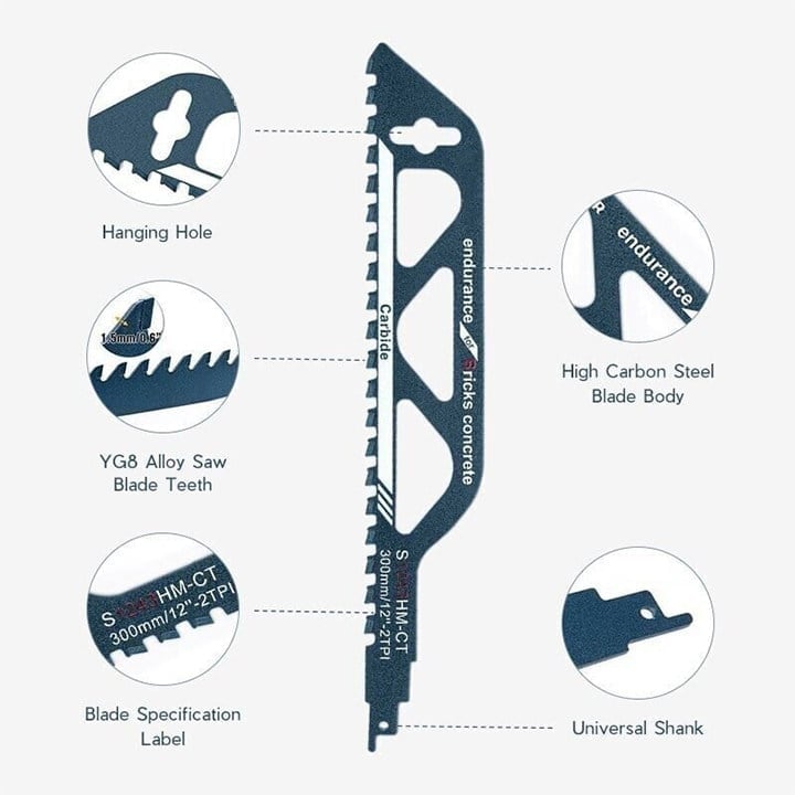 (🔥Clearance Sale Today-48% OFF)Reciprocating Saw Blade-BUY 2 GET 10% OFF & FREE SHIPPING