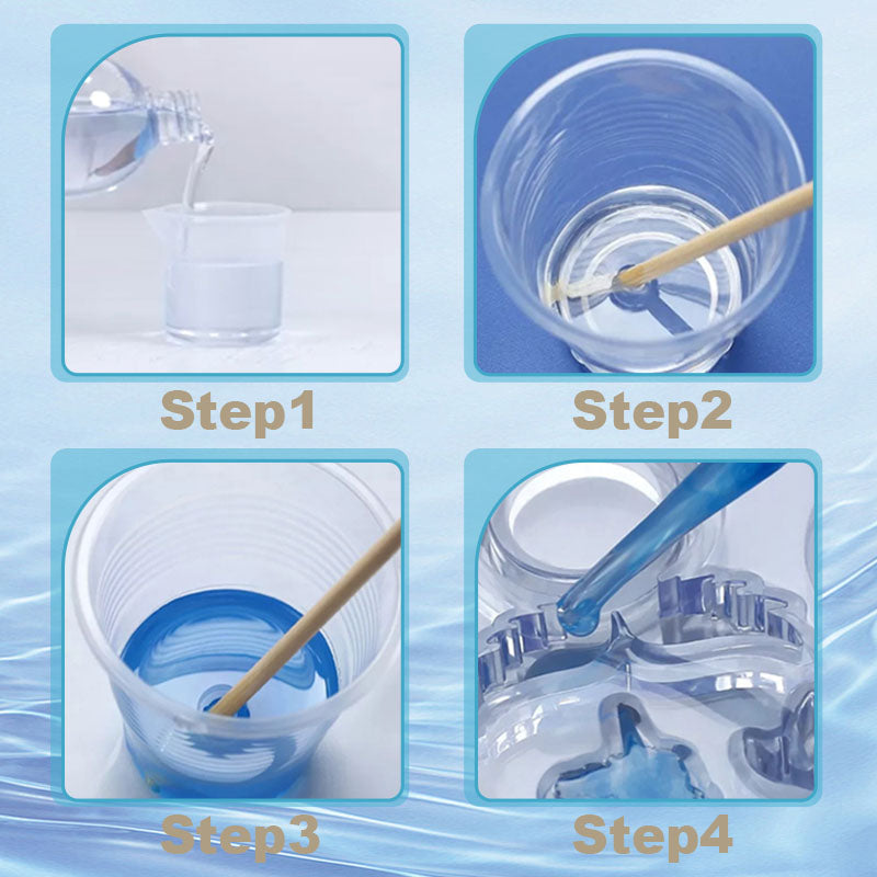 Clear Hard Epoxy Resin Adhesive Set