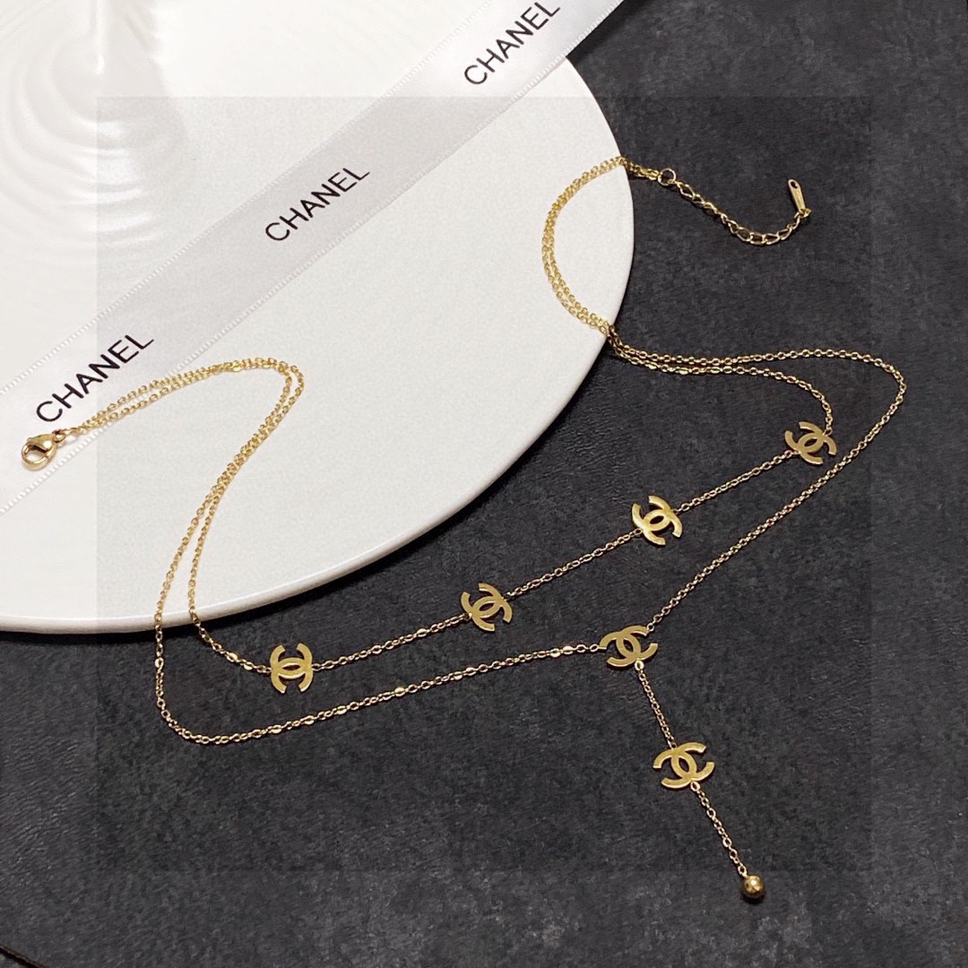 Chanel new double necklace