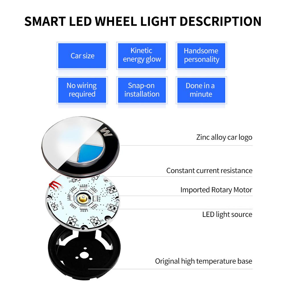 🔥Magnetic Suspension LED Floating Wheel Cap 2022 Version 1PC