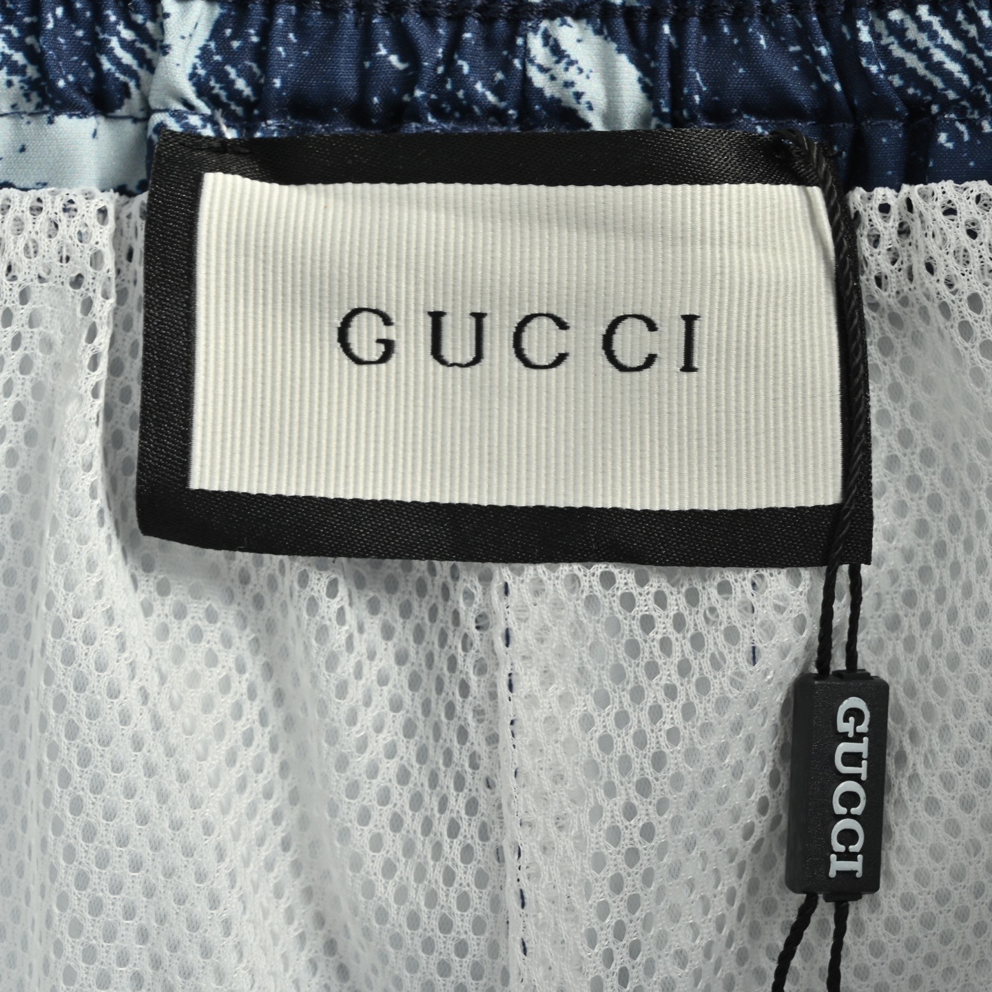 Gucci 25ss Double G all-over tie-dye beach shorts