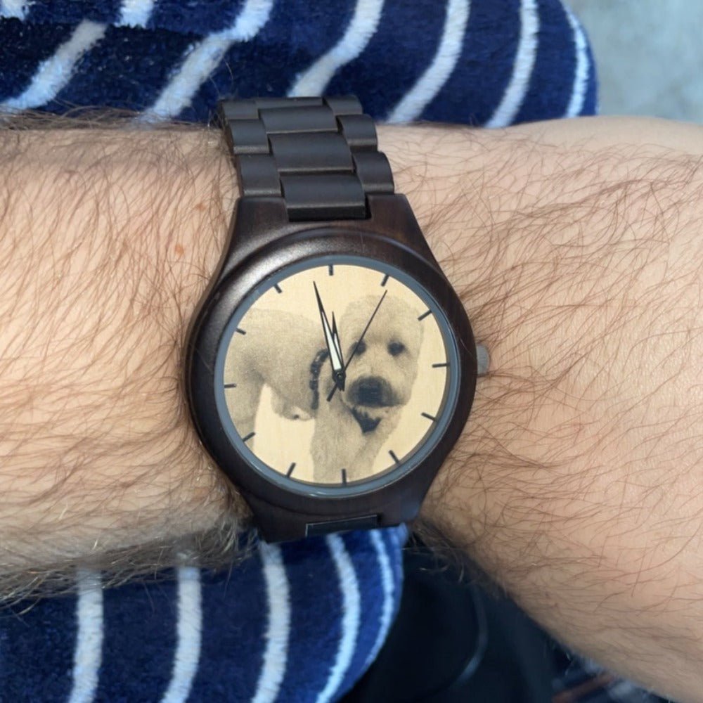 Photo Wooden Watch Pet Lovers Gift