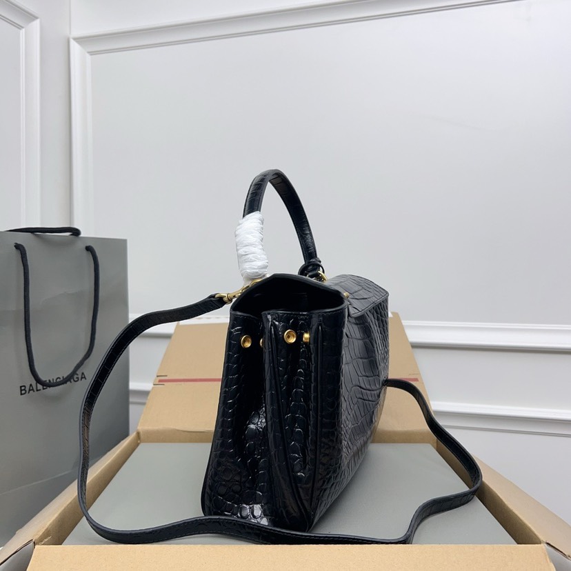 Balenciaga RODEO Crocodile Pattern Small Handbag