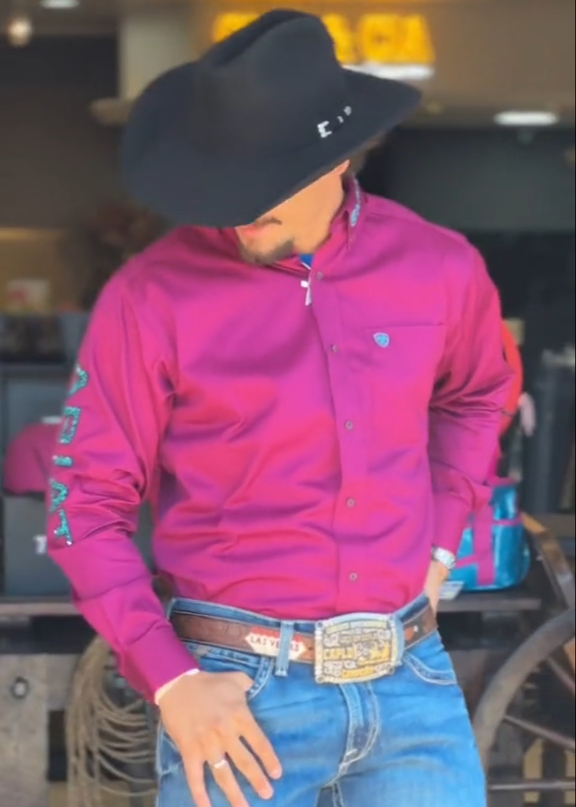 Men's Casual Retro Solid Color Long Sleeve Shirt