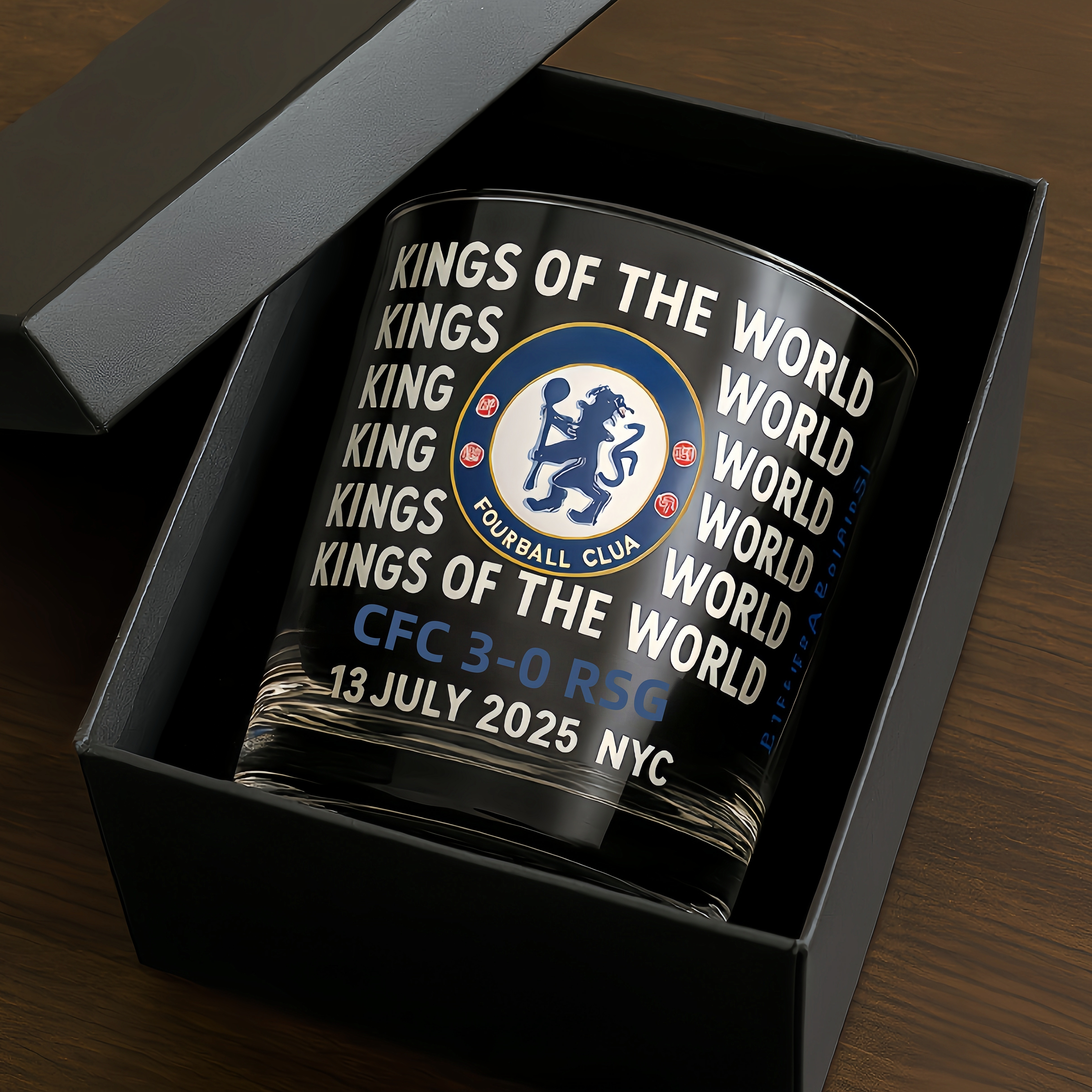 Chelsea Championship Edition Wine Glass