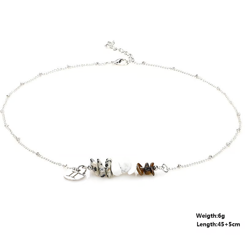 Last Day 50%OFF- Handmade Natural Stone Zodiac Sign Necklace
