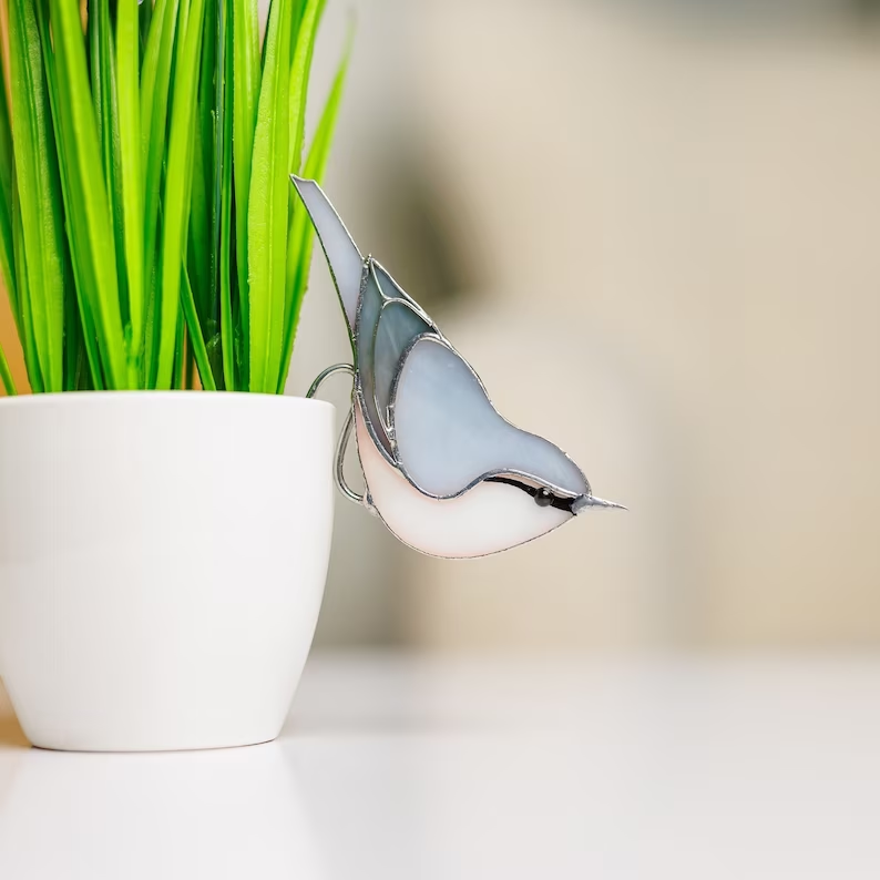 Stained Glass  Planter Decor
