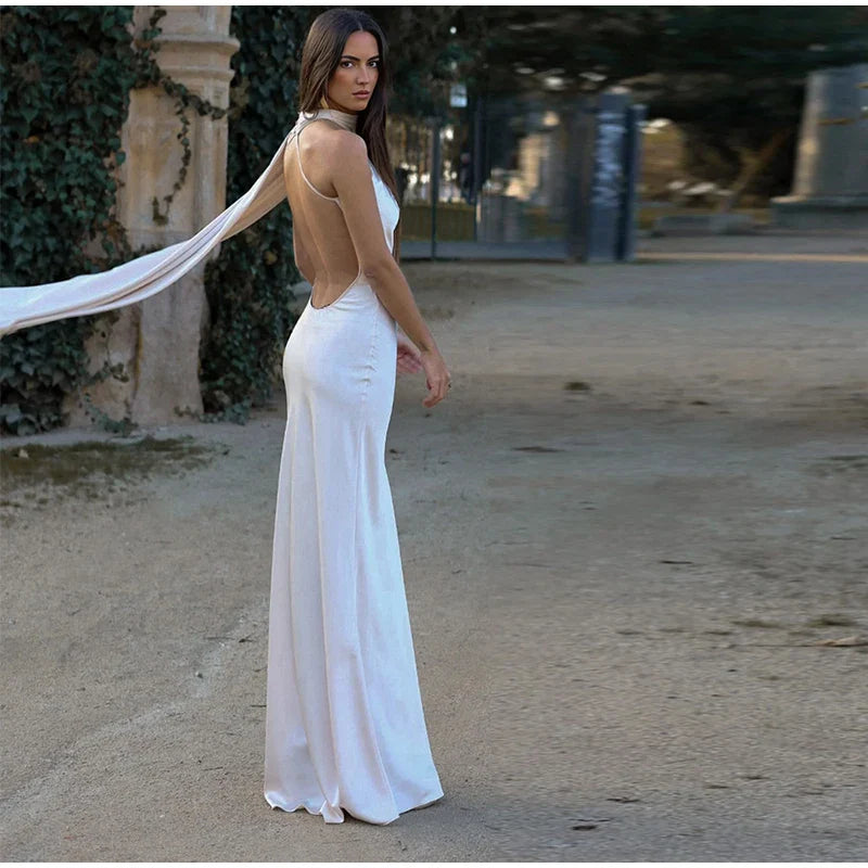 Sexy Backless Long Dress